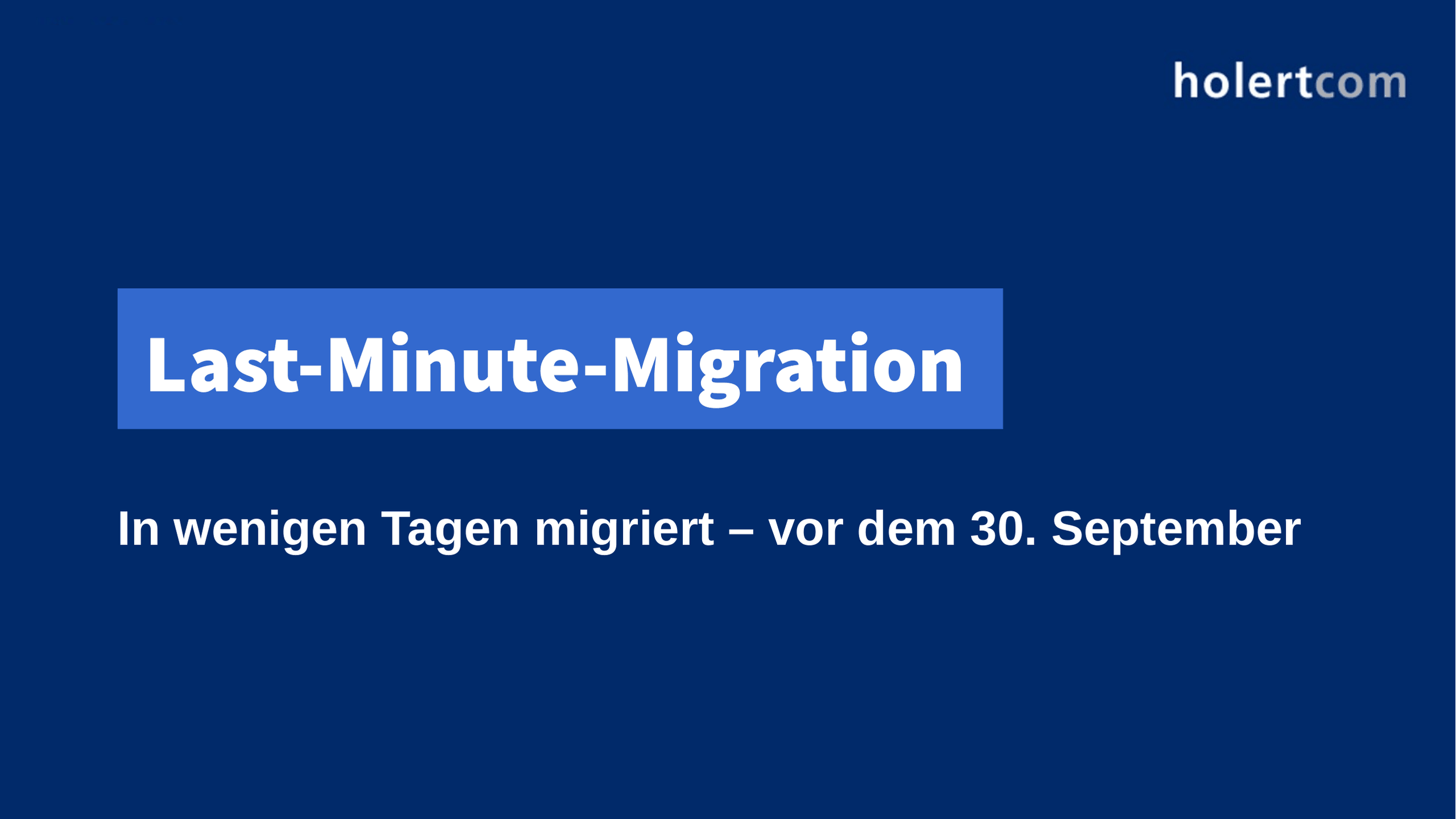 Project Online Last-Minute-Migration – bis 30. September sicher umgestiegen