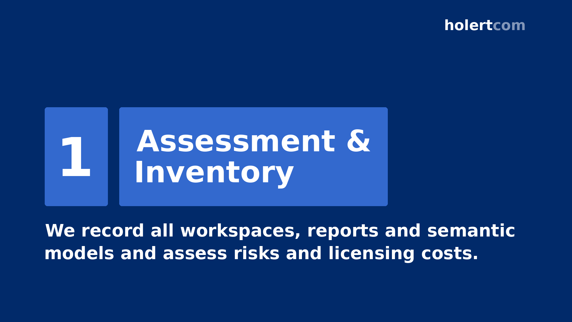 Power BI Governance – Step 1: Assessment & Inventory