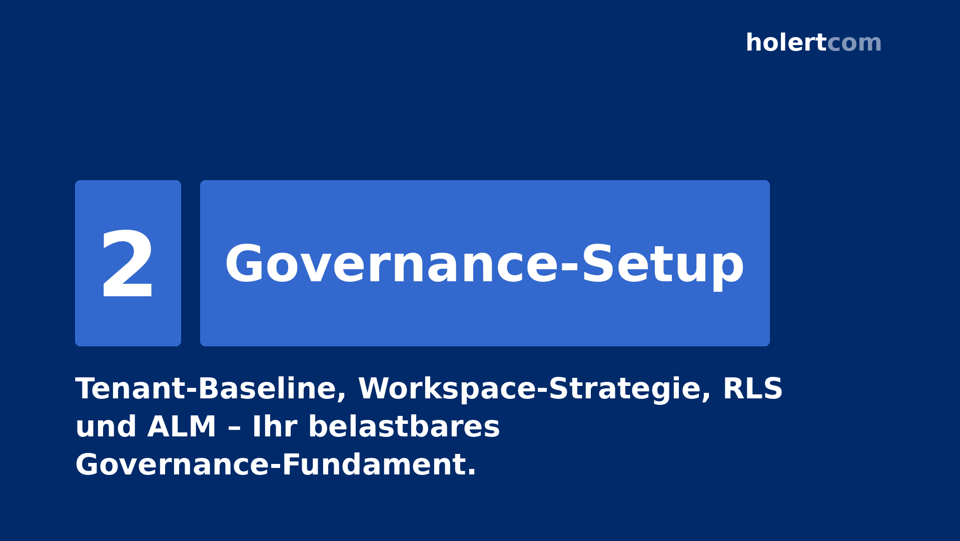 Power BI governance – step 2: governance setup