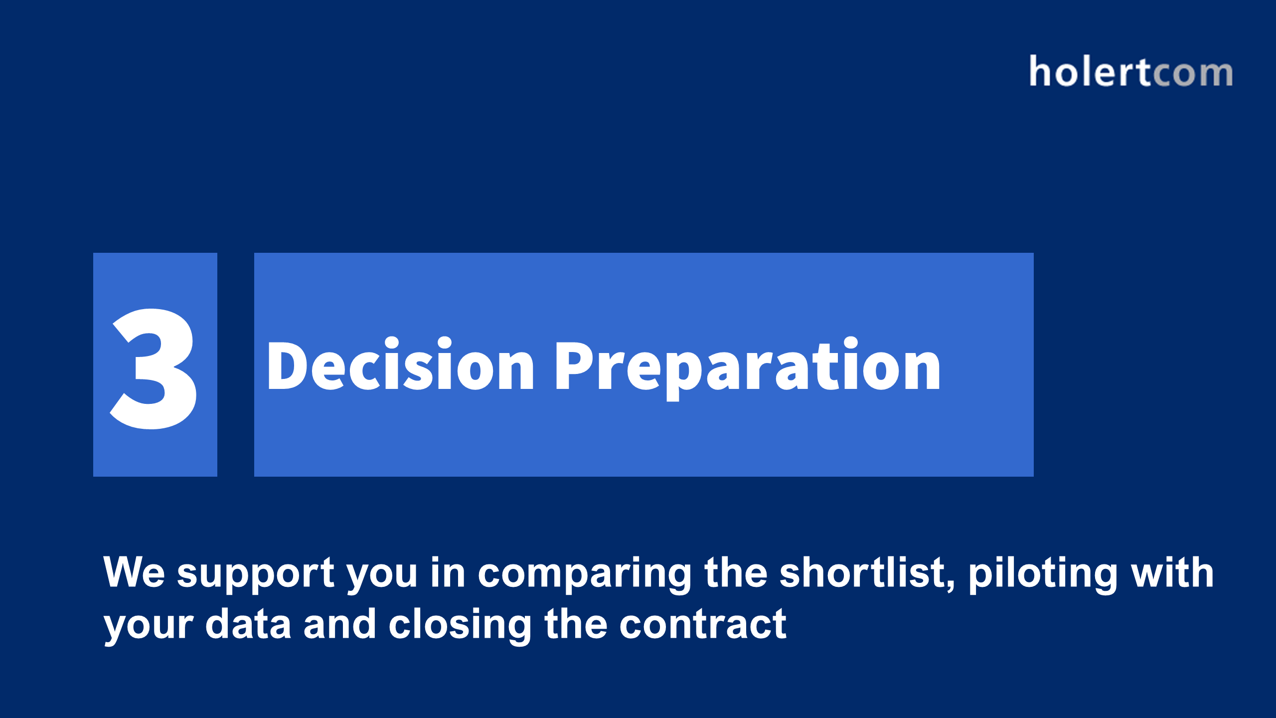 PPM Software Selection – Step 3: Decision Preparation