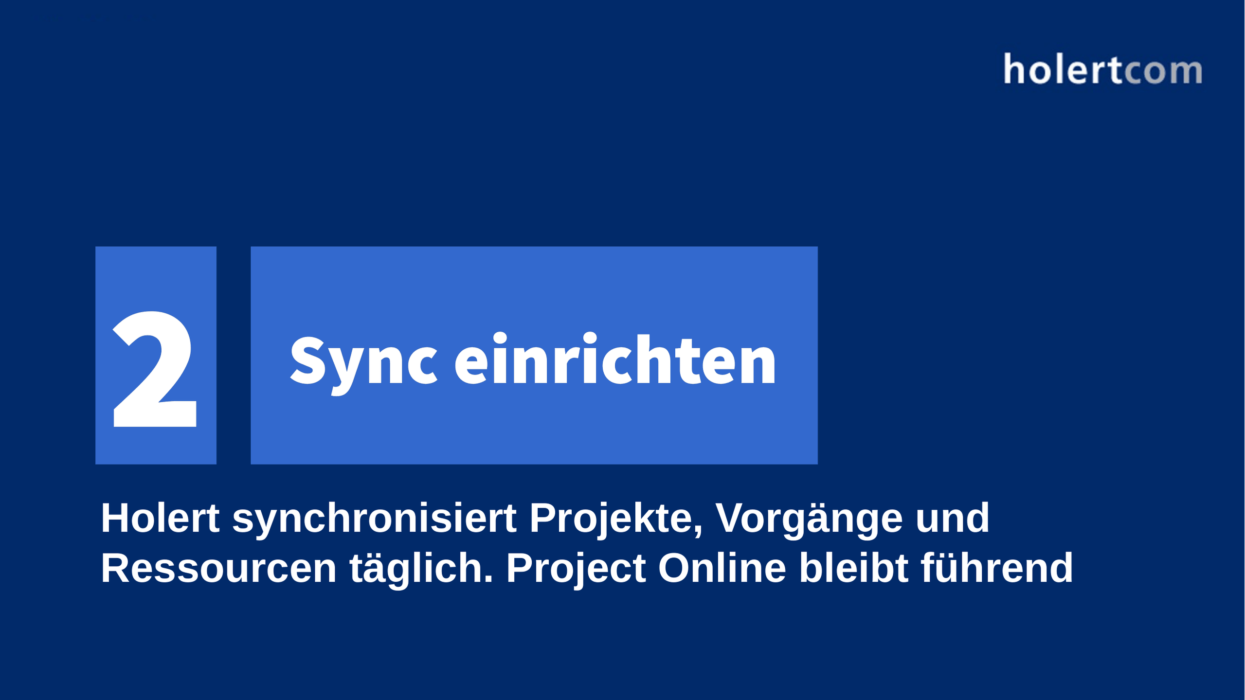 Project Online Last-Minute-Migration – Schritt 2: Sync einrichten
