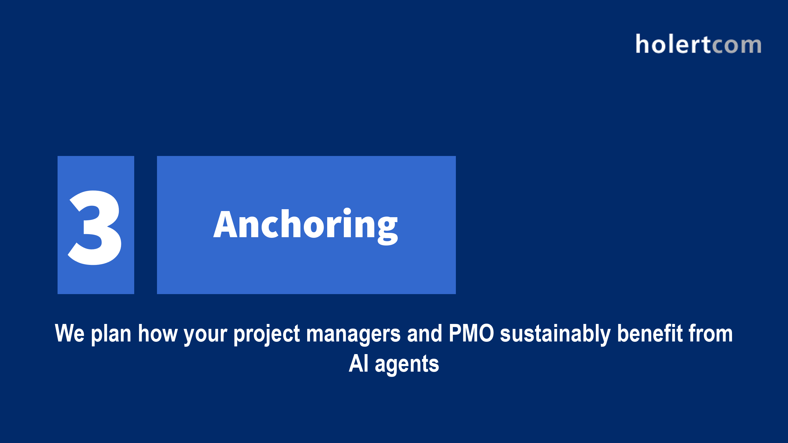 PMO AI Power Day Step 3 - Anchoring