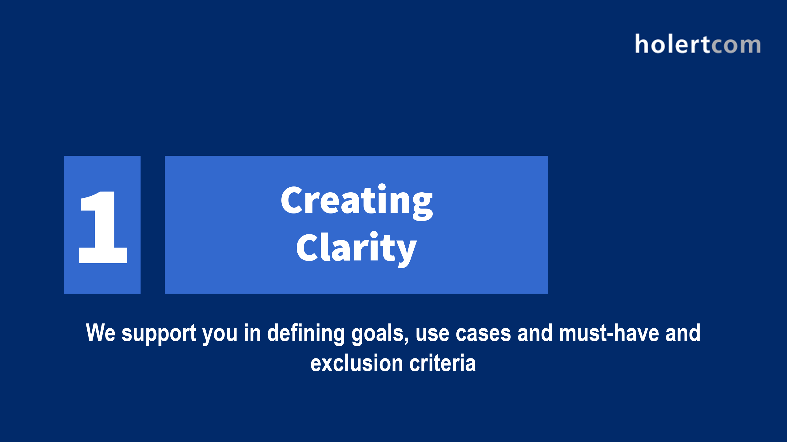 Microsoft Project Alternative Analysis Step 1 - Creating Clarity