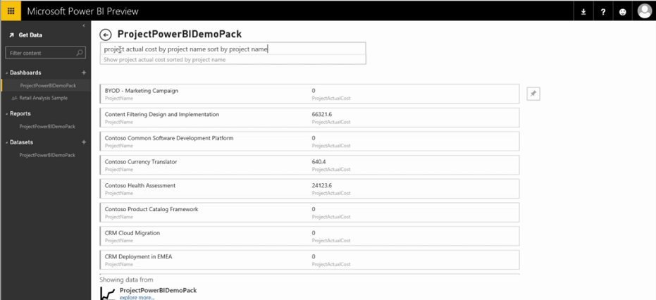 Anlegen eines Power BI Berichts für Microsoft Project Server und Project Online Anlegen eines Power BI Berichts für Microsoft Project Server und Project Online