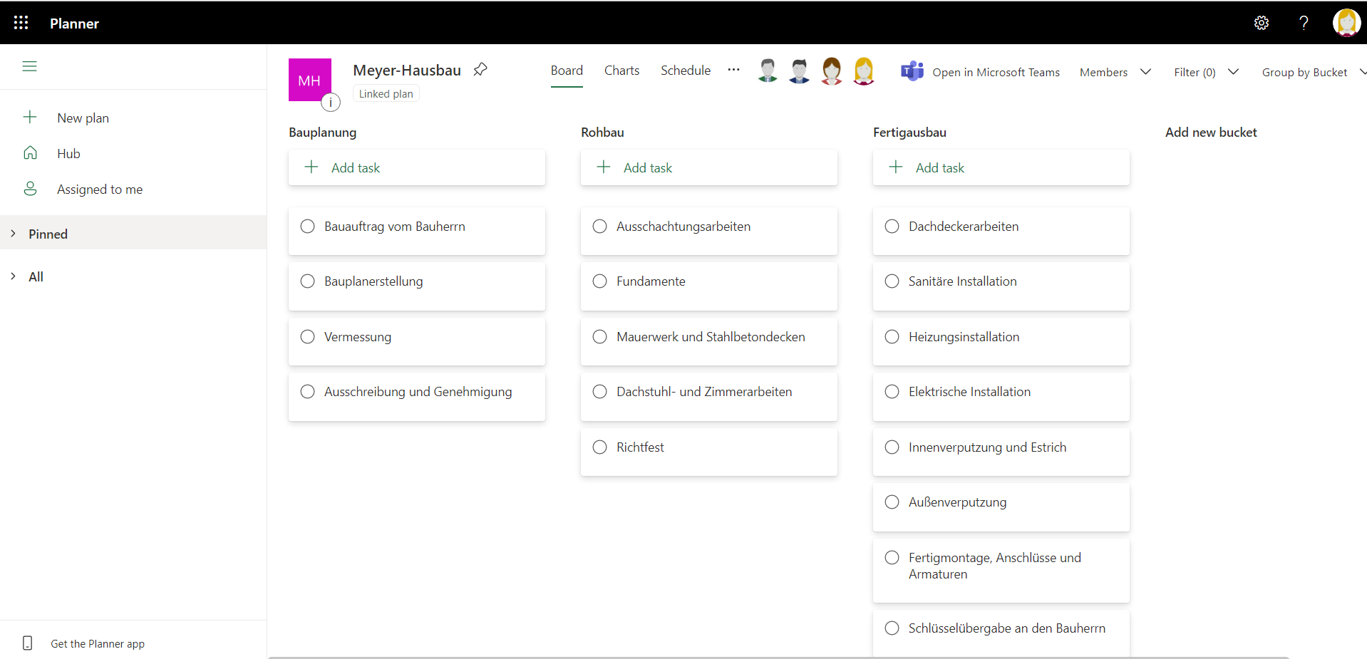 Office 365 Planner Screenshot