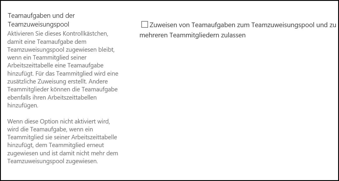 Teamaufgaben Screenshot