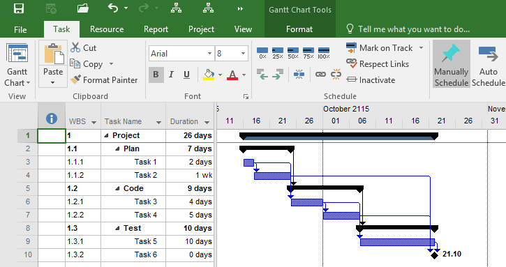 WBS Schedule Pro Project_